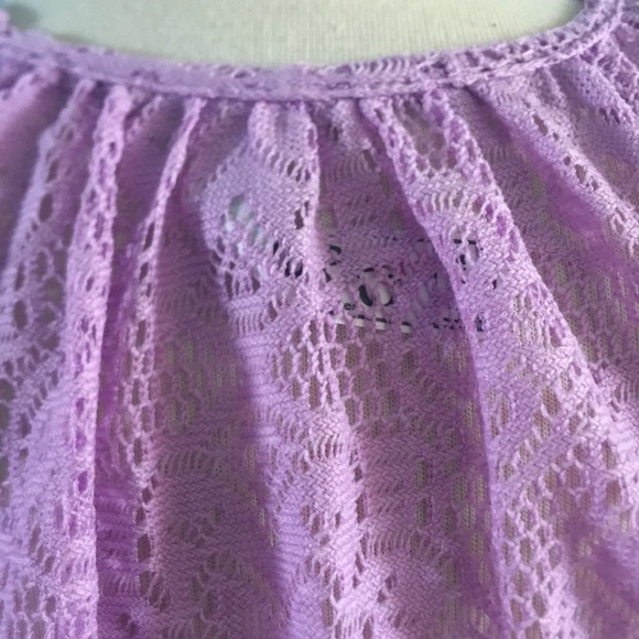 Lavender knitted blouse   Size 10/12 - Picture 4 of 6